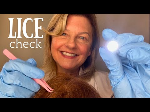 ASMR Lofi Lice Check and Removal with Spray, Tweezers,  Flashlight, Massage & Combing Through Hair 🐜