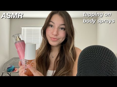 ASMR|tapping on body sprays