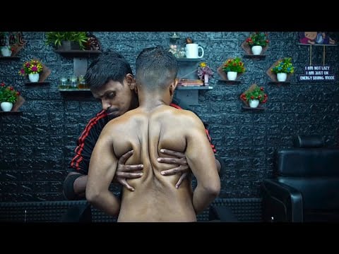 India's Gift to the World: Head Massage ASMR for Mental Clarity | Strong Wrist Barber Massage
