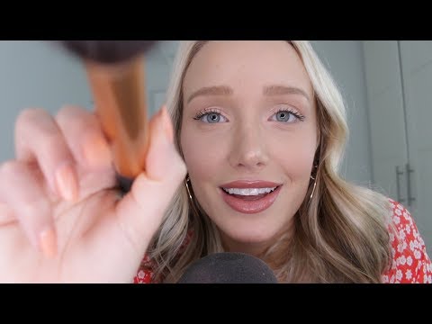 ASMR Whispered Trigger Words + Face / Mic Brushing (Stipple, Sk Sk, Click Clack...) | GwenGwiz