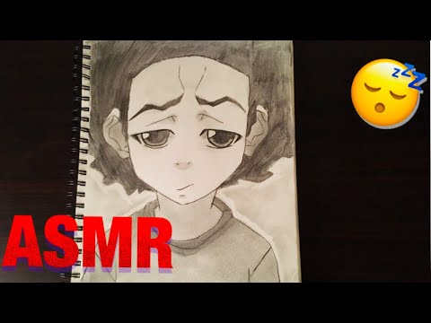 ASMR~ Sketching Huey from the boondocks