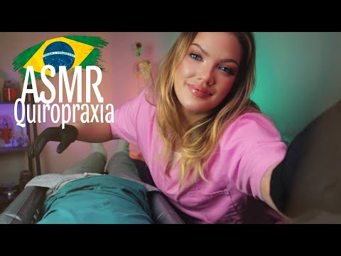 ASMR Consultorio de Quiropraxia, Ajustamento Chiropratico super Relaxante e Massagem ✨