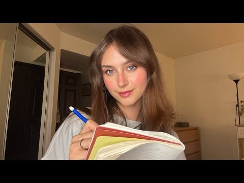 Lofi ASMR ~ Drawing Your Portrait (gum chewing, soft spoken, pencil sounds, measuring, interview)