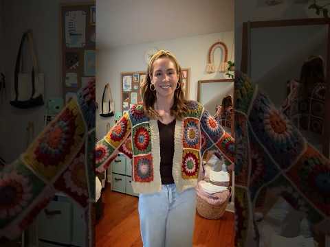 Crochet A Beautiful Granny Square Sweater With Me 🧶| Cozy Crafting Vibes (Pattern by Sasser House)