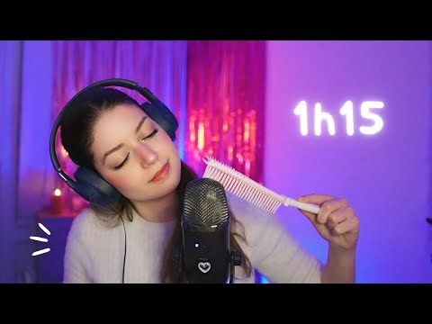 1H d'ASMR 💖: triggers et blabla proches pour dormir ! (on discute + FAQ)