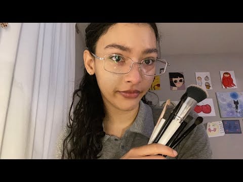 My First ASMR Video🤍 Your Best Friend Who’s In Love With You Does Your Makeup