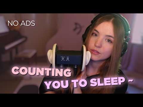 ASMR 🩷 Counting to 100 and back 🩷 Mouth sounds & Ear Massage 🩷 NO ADS