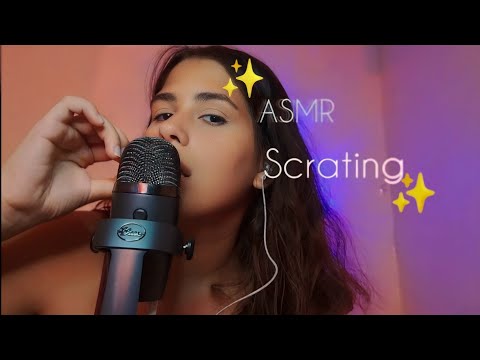 ASMR ARRANHANDO O MICROFONE + SONS DE BOCA/ ALTA SENSIBILIDADE!