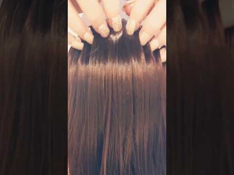 fizzy water on your scalp #asmr #asmrhairbrushing #asmrsounds #asmrtriggers #asmrtingles