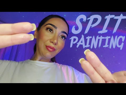 ASMR Up Close Spit Painting  and Personal Attention (Sleep in Minutes)