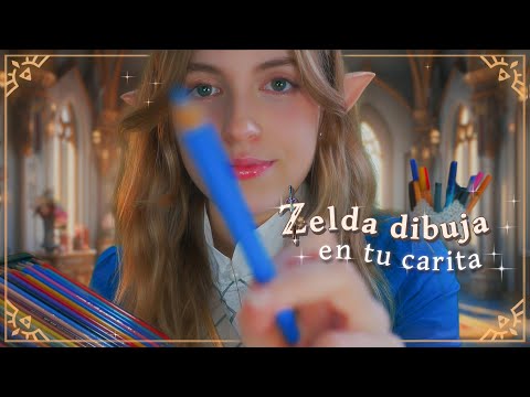 ASMR ZELDA ✧ ¡Eres mi lienzo! ✧ Castillo de Hyrule 🏰✨