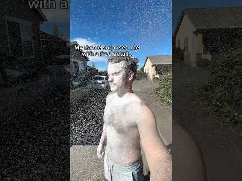 My fiancé surprised me with a free detail… #asmr #detailing #fyp