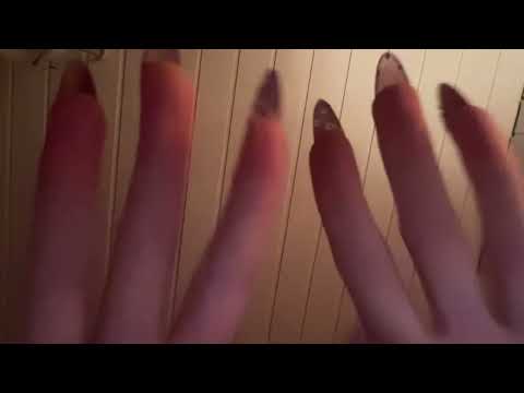 (ASMR) nail tapping on camera