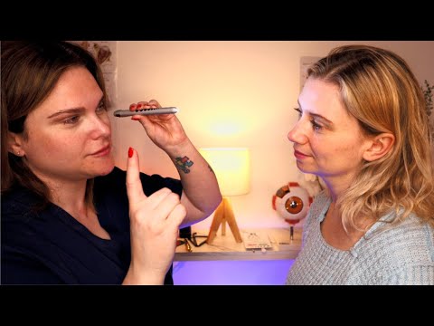 ASMR Real Person Eye Test | Difficulty Reading & Blurry Vision