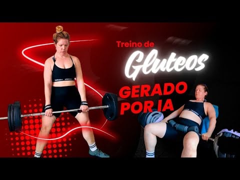 Gringa testa o treino de glúteos BRUTAL da Inteligência Artificial (Deu ruim?)
