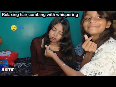 Asmr: Jayanti said in a soft voice, shaking my hair and spraying.. complete relaxation 😌😴💤