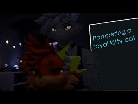 Toxic dragon "Pampers" a Royal kitty (VRChat furry ASMR, Feat @Majoopa )