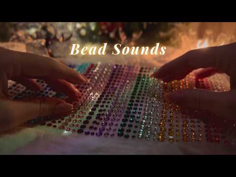 ASMR Rhinestone & Bead Sounds ✨ Elegant Tapping & Scratching💠(No Talking, No Mouth Sounds)