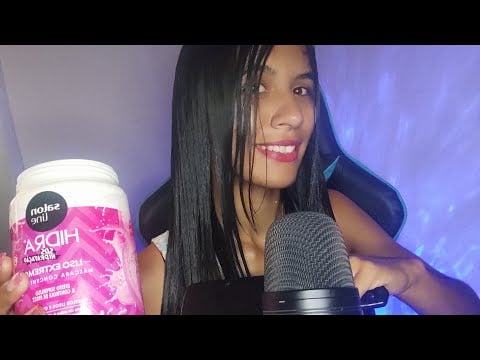 ASMR LAVANDO E HIDRATANDO MEU CABELO 💆🏽‍♀️