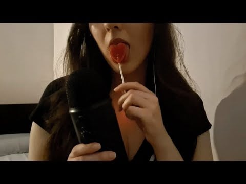 ASMR brain melting lollipop mouth sounds 🍭 (no talking)