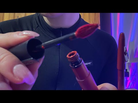 ASMR doing glamorous makeup for a party 🪩no talking & no tapping, personal attention 