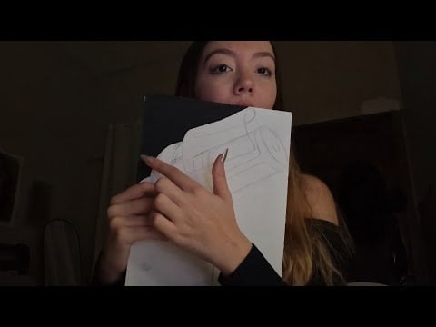 ASMR caseirinho - mostrando os trabalhos da faculdade, conversas e afins
