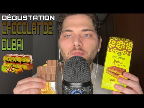 ASMR Français : DÉGUSTATION CHOCOLAT DE DUBAI 🍫