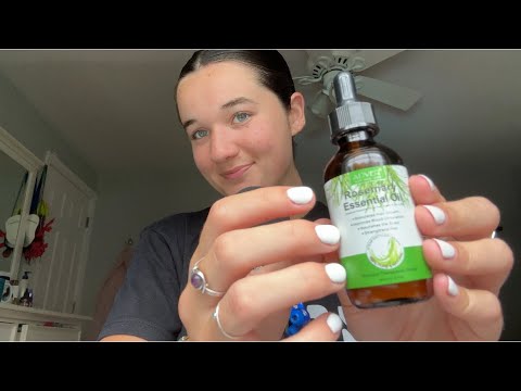 asmr scalp treatment and massage🌱 (clicky whispers, personal attention, scalp attention)