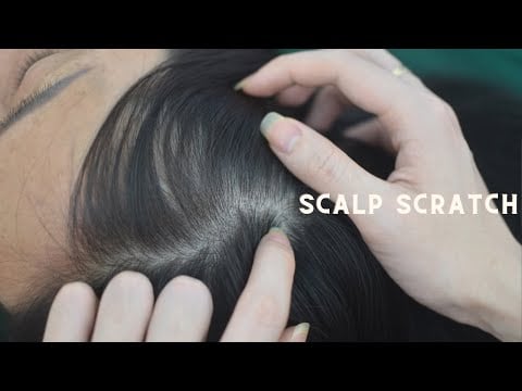 ASMR 40 Minutes Nape Scratch & Head Scratching Sounds / Tingly For Headache Relief