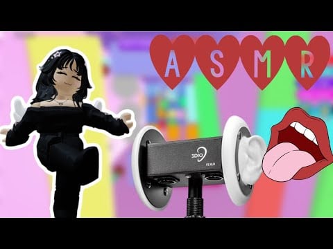 Roblox ASMR | 3Dio mouth sounds mic test! (Cake Tower)