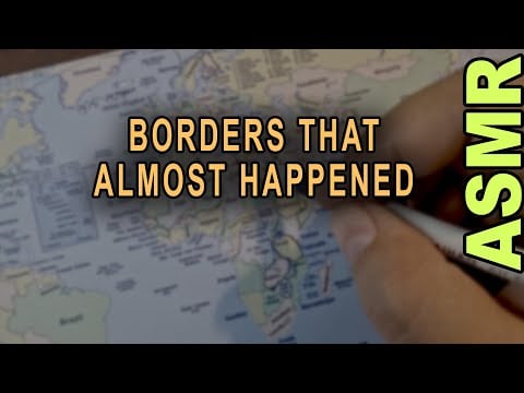 ASMR: Tracing Failed Geopolitical Maps & Rejected Borders ! | ASMR History + map tracing