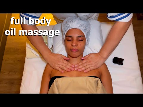 ASMR: Relaxing FULL BODY THAI AROMATHERAPY OIL MASSAGE!