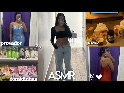 ASMR VLOG: UM DIA *CAÓTICO* COMIGO 🎀🧸 | provando vestido, shopping, rotina