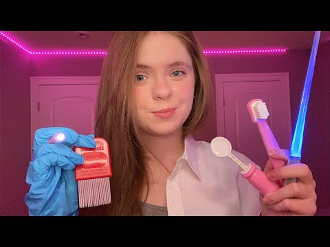 FASTEST MEDICAL ASMR! | Eye Exam, Dentist, Ear Exam, Lice check, Cranial nerve exam