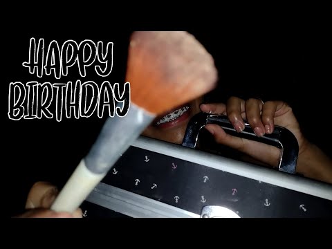 ASMR-EU VOU TE MAQUIAR PARA O MEU ANIVERSÁRIO