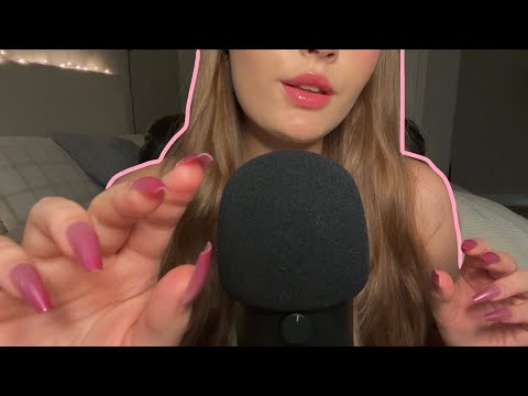 asmr | mic blowing and jellyfish hand movements🪼🩷