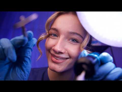 ASMR Long Overdue Dentist Visit (cleaning & scan)