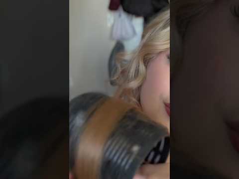 ASMR Hair Rollers ✨🎀 #tingles #hairstyle #asmrsounds #shorts