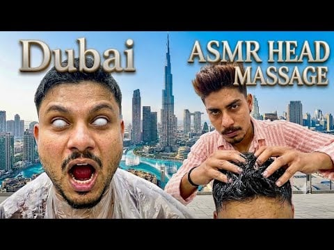 💆‍♂️ ASMR | $2 72 Head Massage by Sourav in Dubai 🇦🇪 | The Best Budget Massage I've Tried! 😱✨