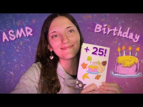 VI RILASSO CON I MIEI REGALI DI COMPLEANNO!| ASMR ITA 🎂😴