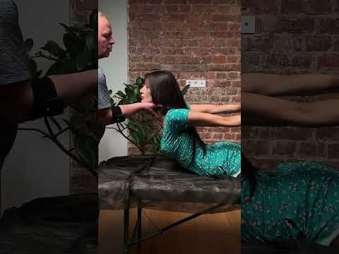 Original stretching and chiropractic adjustment for Marcelle #stretching