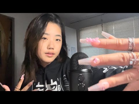 ASMR long nails and rings 💅