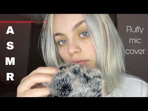 ASMR Fluffy mic cover plucking & scratching ⭐️☁️