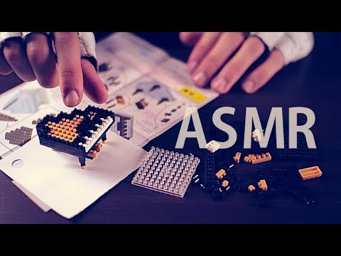 [ASMR] Building Nanoblock #1 PIANO 🎹with Crinkly Unwrapping - NO TALKING