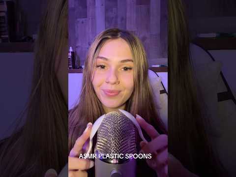 ASMR Plastic Spoons🥄 #asmrsounds #shorts #tingly #fypp #fyp #foryou #asmrvideos #triggers #relax