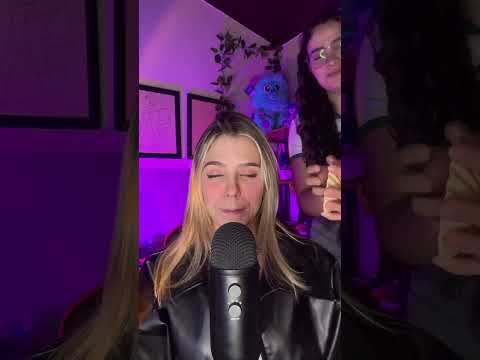 MINHA PRIMA FAZENDO ASMR PARA EU FICAR COM SONO