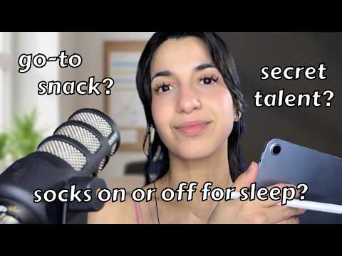 50 Personal Questions ASMR | Soft Whispering for Sleep