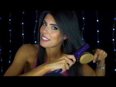 ASMR 💆🏻‍♀️ MI PHONO e PIASTRO i CAPELLI (Whispering)