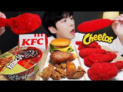ASMR MUKBANG | 직접 만든 치즈 불닭볶음면 KFC 치토스 양념치킨 치즈스틱 먹방 FRIED CHICKEN AND FIRE NOODLES