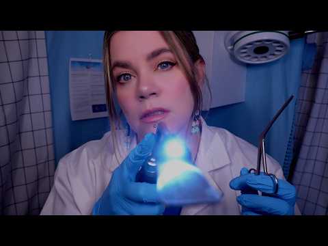 ASMR ENT Doctor Sinus Palpation & Ear Cleaning | Medical Roleplay